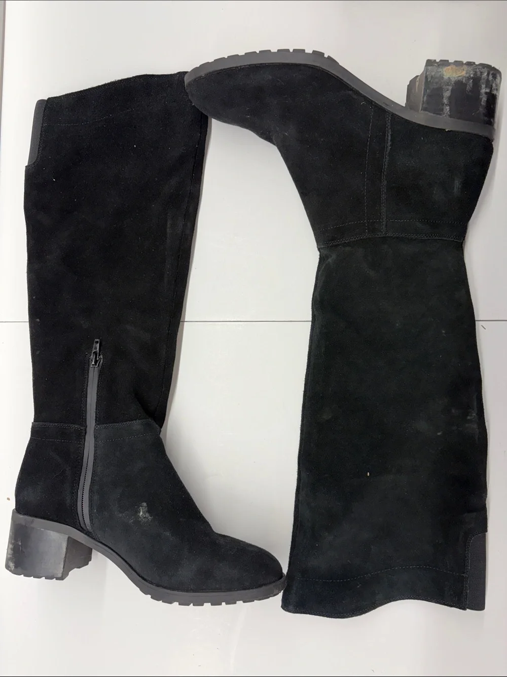 Used Blondo Waterproof Women’s Classic Black Suede Knee-High Boots Size 9.5